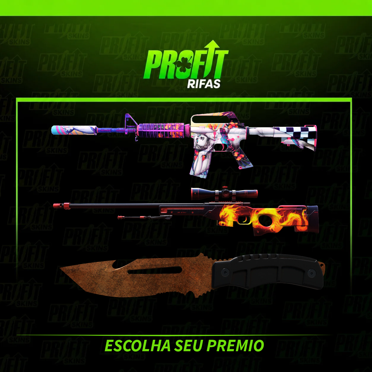 O GANHADOR ESCOLHE + COTA DE R$ 50,00 (2x)